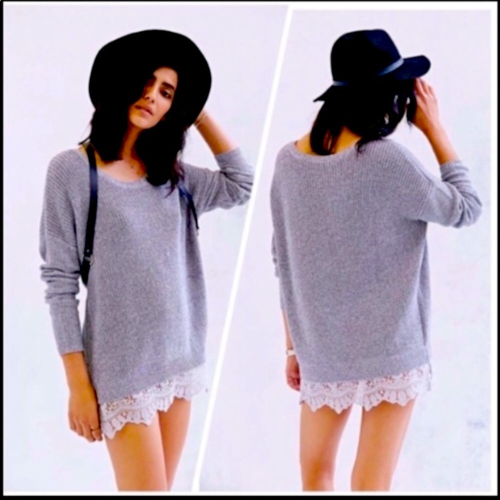 Anthropology Pins and Needles Tunic Sweater